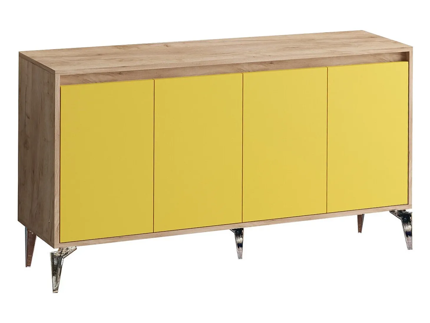 Aparador UTAH color roble Amarillo 140x40x94 cm