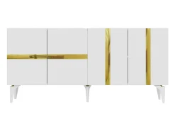 Aparador Vania Blanco dorado150x79x40 cm