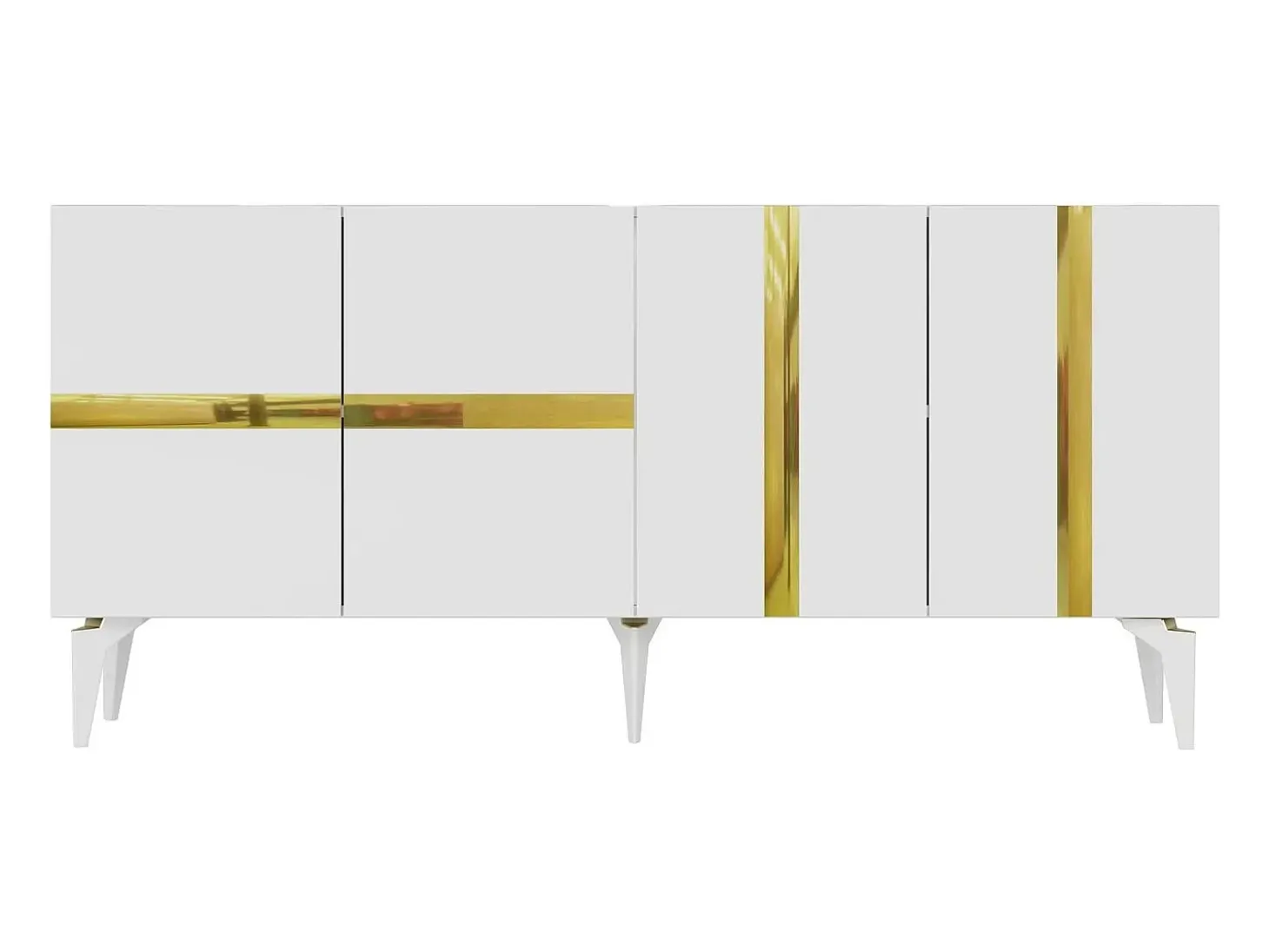 Aparador Vania Blanco dorado150x79x40 cm