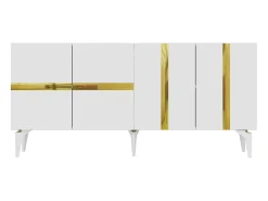Aparador Vania Blanco dorado150x79x40 cm