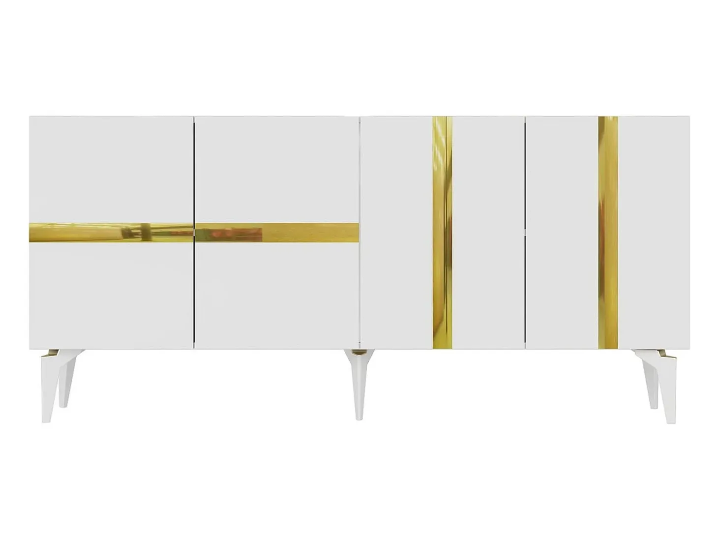 Aparador Vania Blanco dorado150x79x40 cm