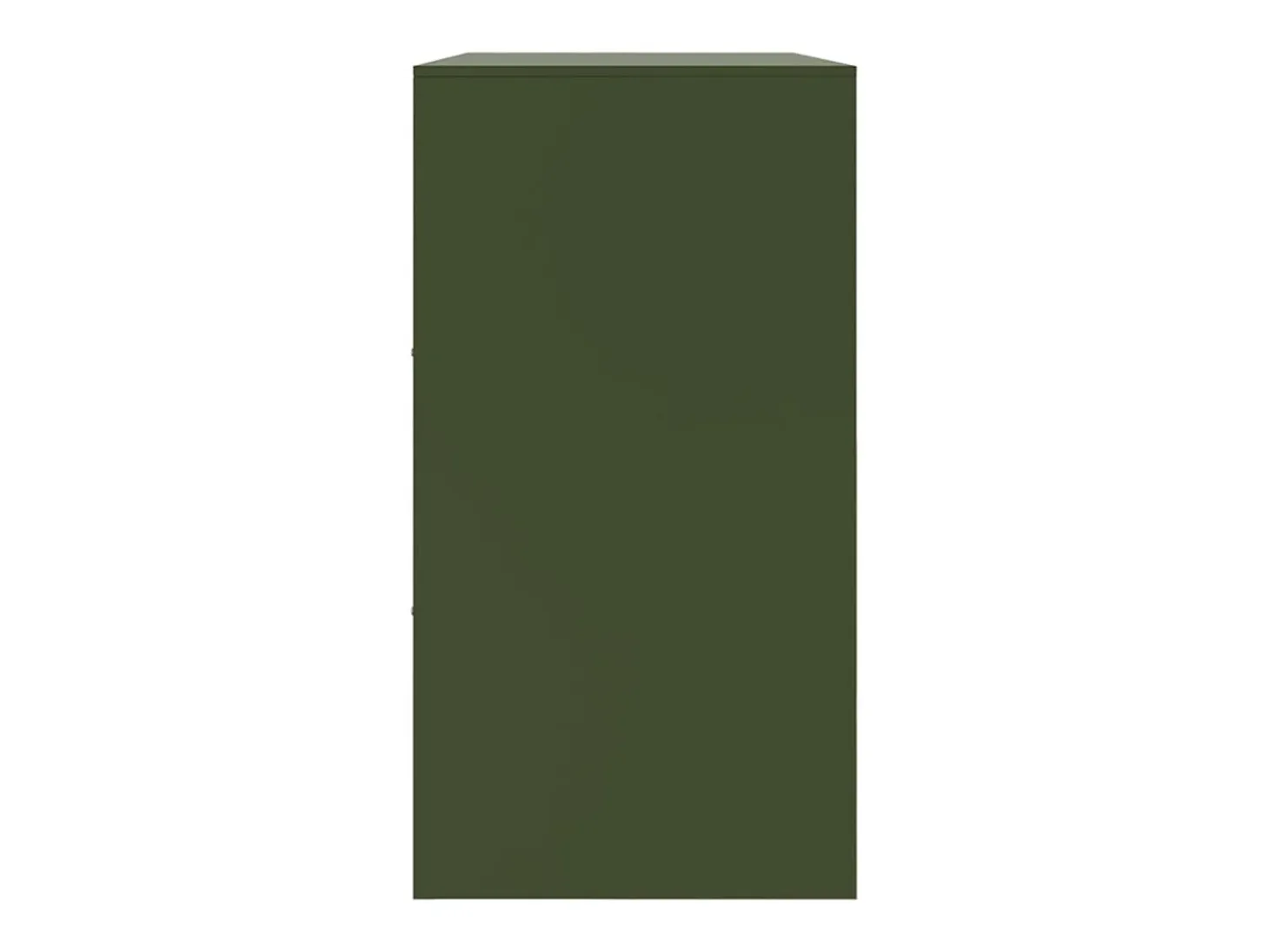 Aparador verde oliva 99x39x73 cm acero