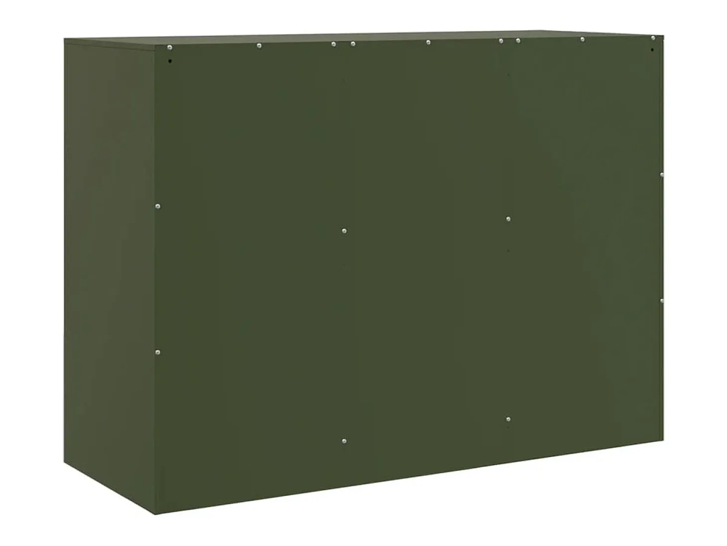Aparador verde oliva 99x39x73 cm acero