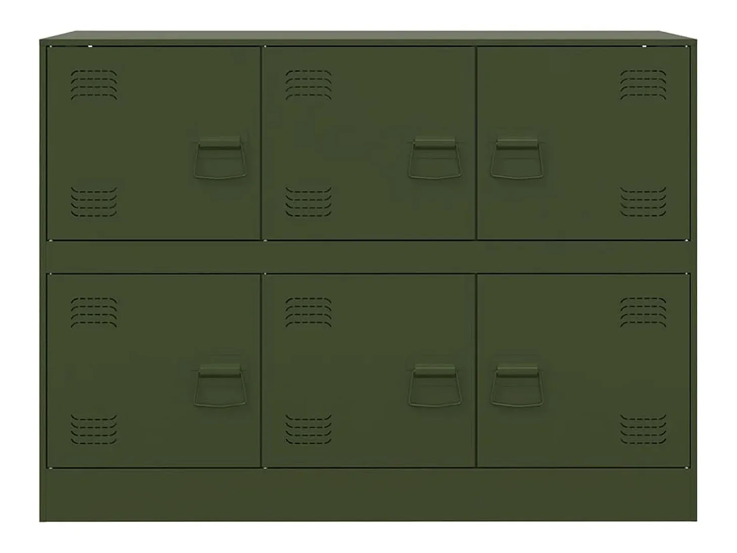 Aparador verde oliva 99x39x73 cm acero