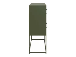 Aparador verde oliva 100,5x39x107 cm acero laminado en frío