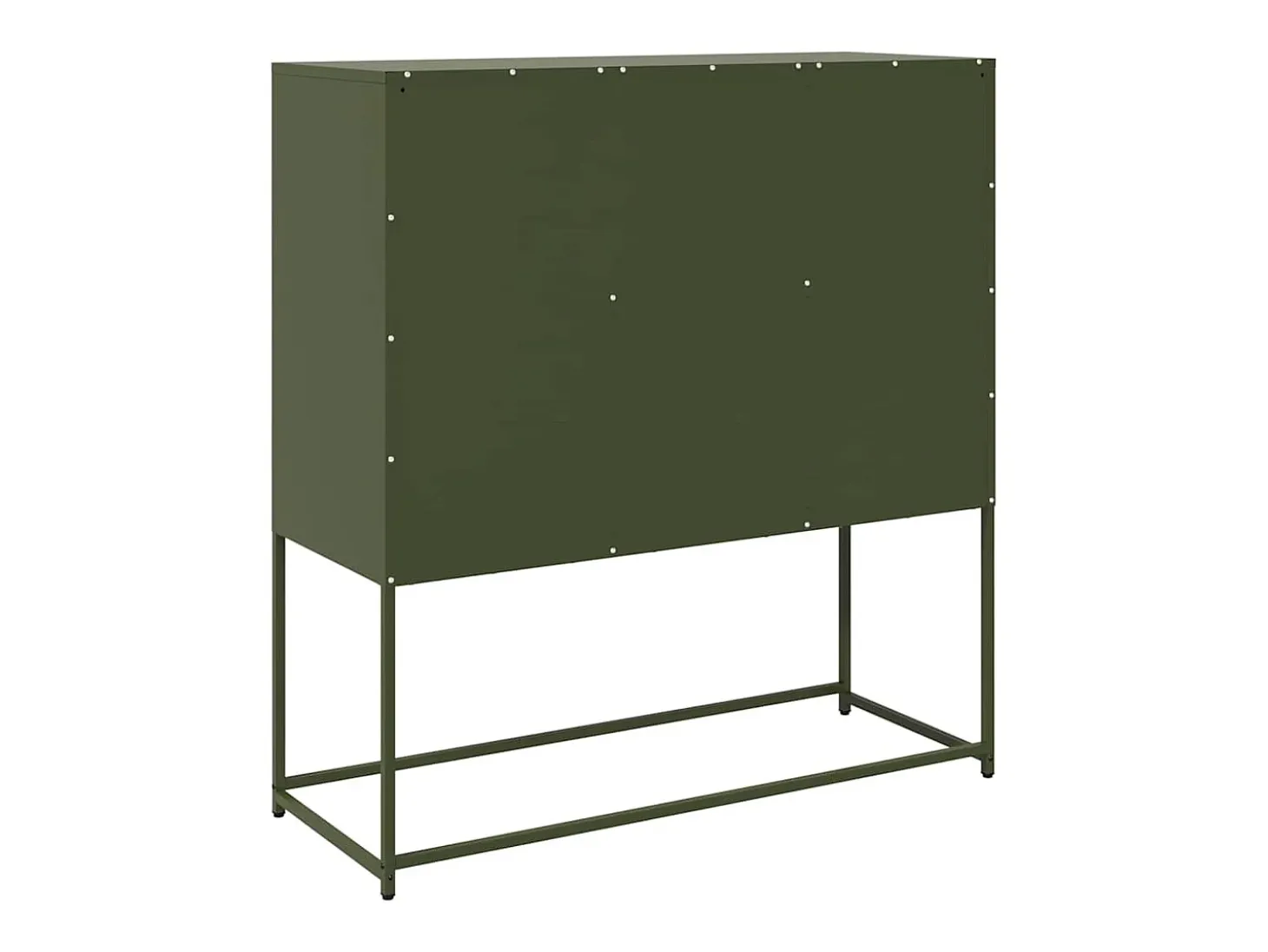 Aparador verde oliva 100,5x39x107 cm acero laminado en frío