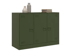 Aparador verde oliva 99x39x73 cm acero