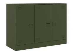 Aparador verde oliva 99x39x73 cm acero