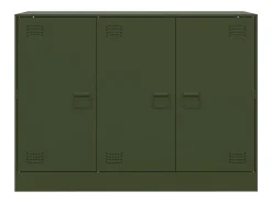 Aparador verde oliva 99x39x73 cm acero