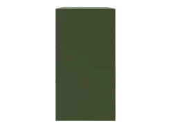 Aparador verde oliva 99x39x73 cm acero