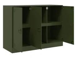 Aparador verde oliva 99x39x73 cm acero