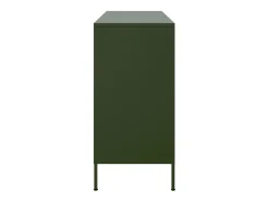 Aparador verde oliva 100,5x39x79 cm acero
