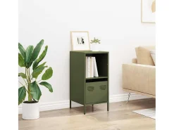 Aparador verde oliva 35x39x73,5 cm acero laminado en frío