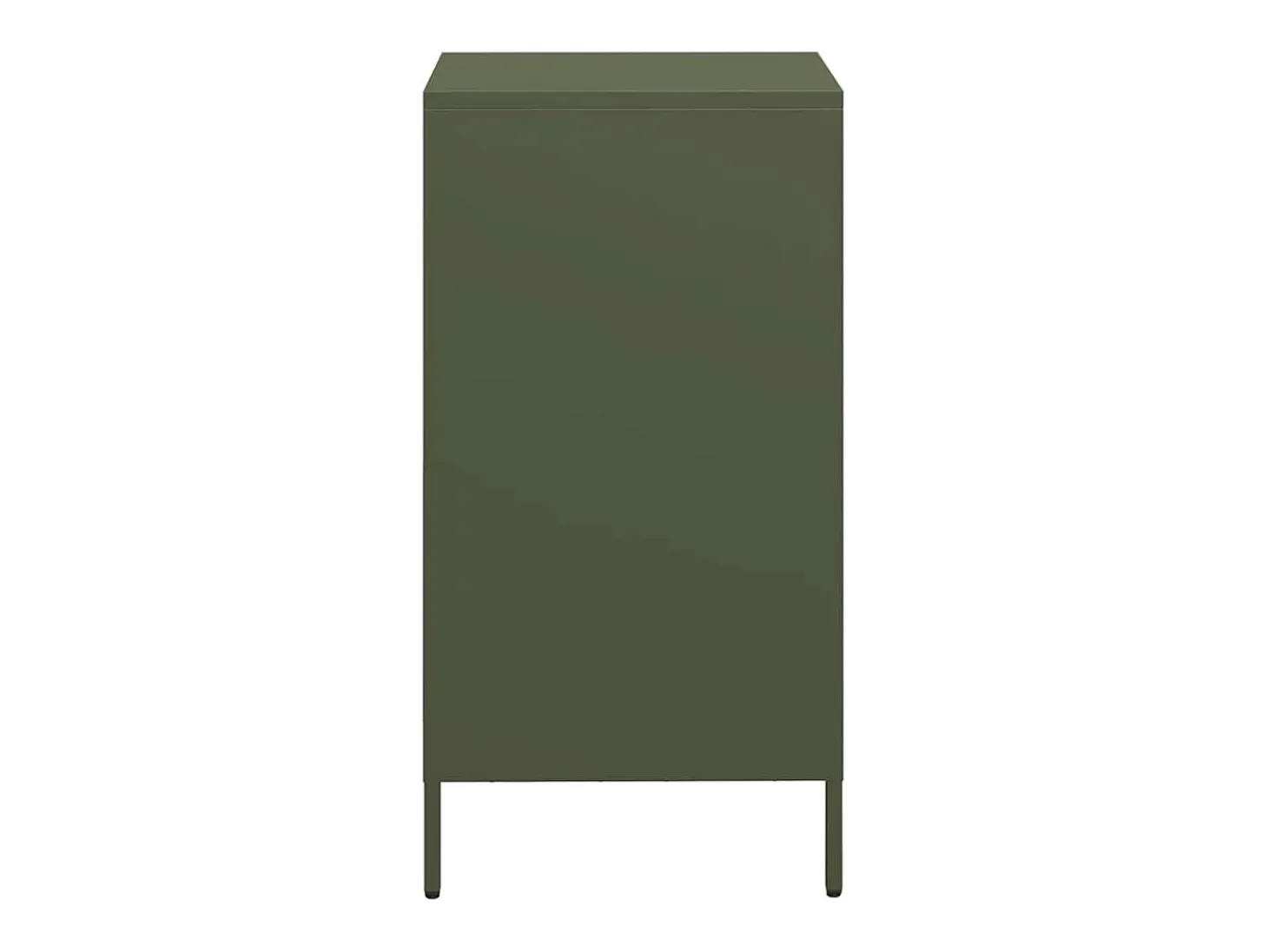 Aparador verde oliva 35x39x73,5 cm acero laminado en frío