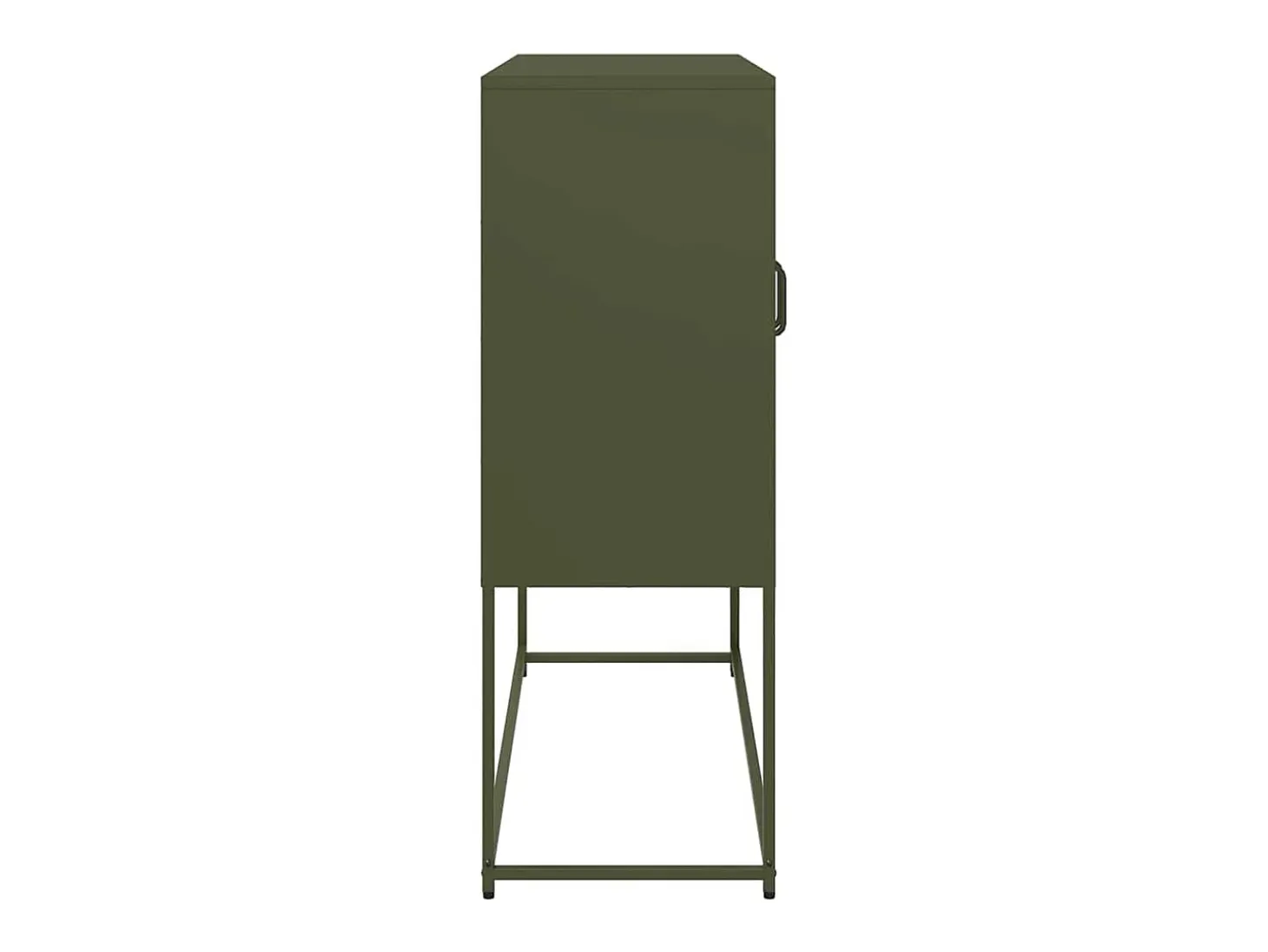 Aparador verde oliva 100,5x39x107 cm acero laminado en frío