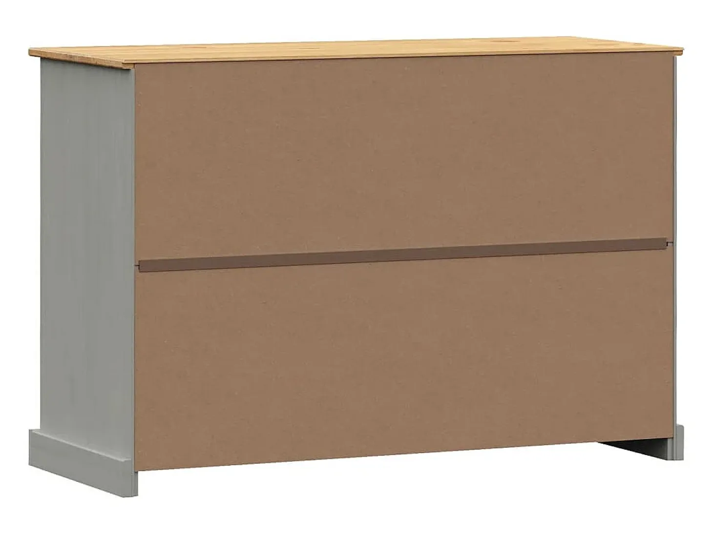 Aparador VIGO con cajones 113x40x75 cm madera maciza de pino gris