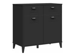 Aparador VIKEN madera de ingeniería negro 80x40x80 cm ES100196