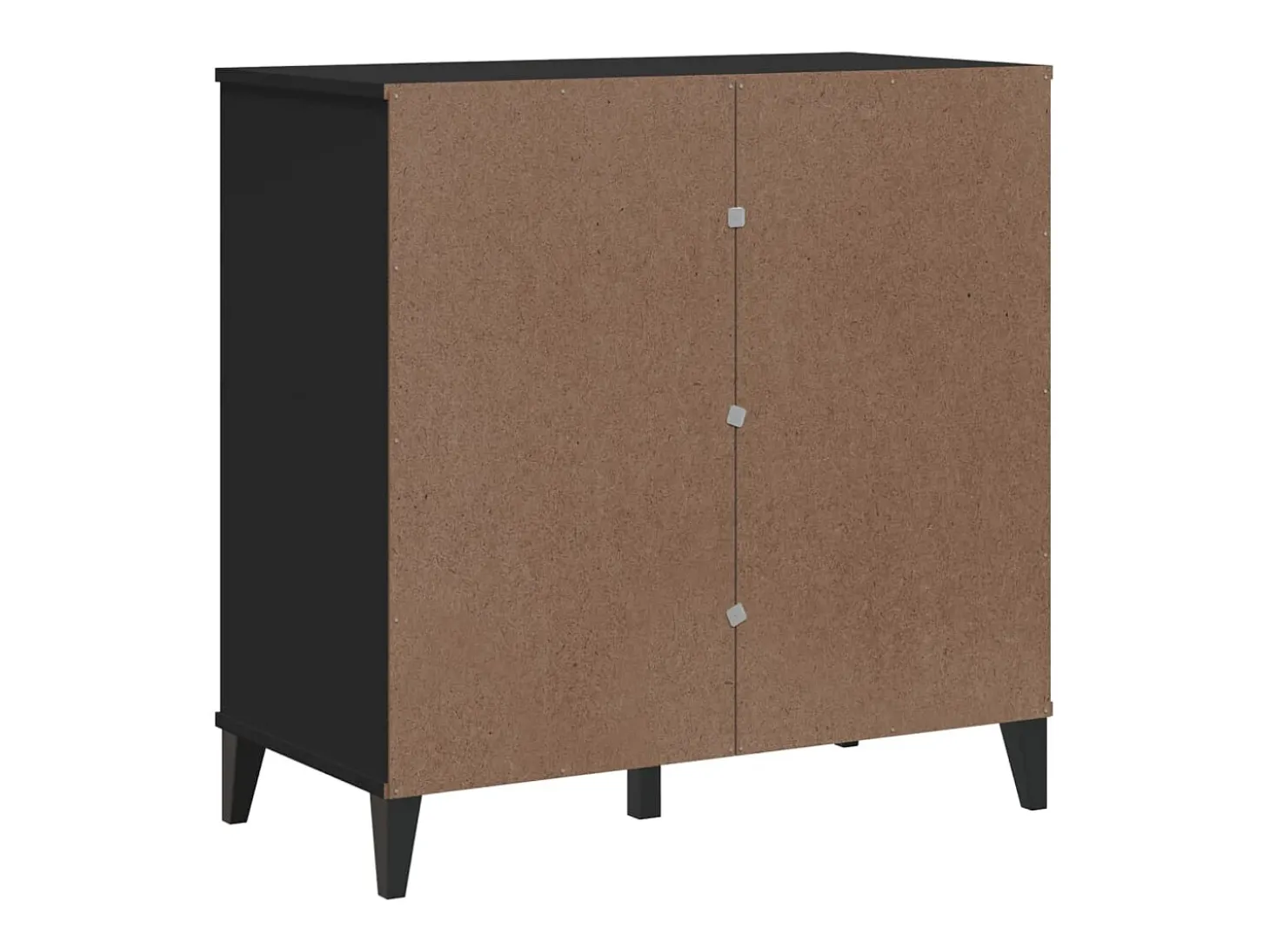 Aparador VIKEN madera maciza de pino negro 80x40x80 cm