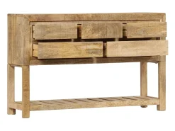 Aparador 120x30x75 cm madera maciza de mango
