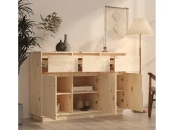 Aparador 110x34x75 cm Madera maciza de pino