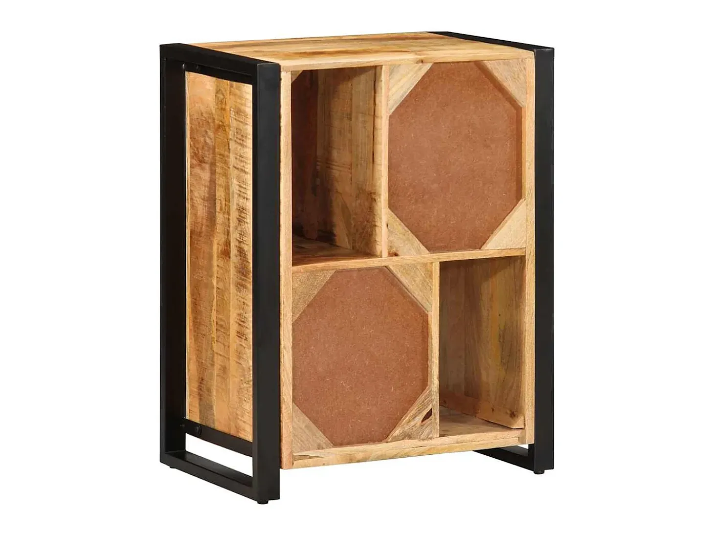 Aparador 55x35x70 cm madera maciza de mango crudo