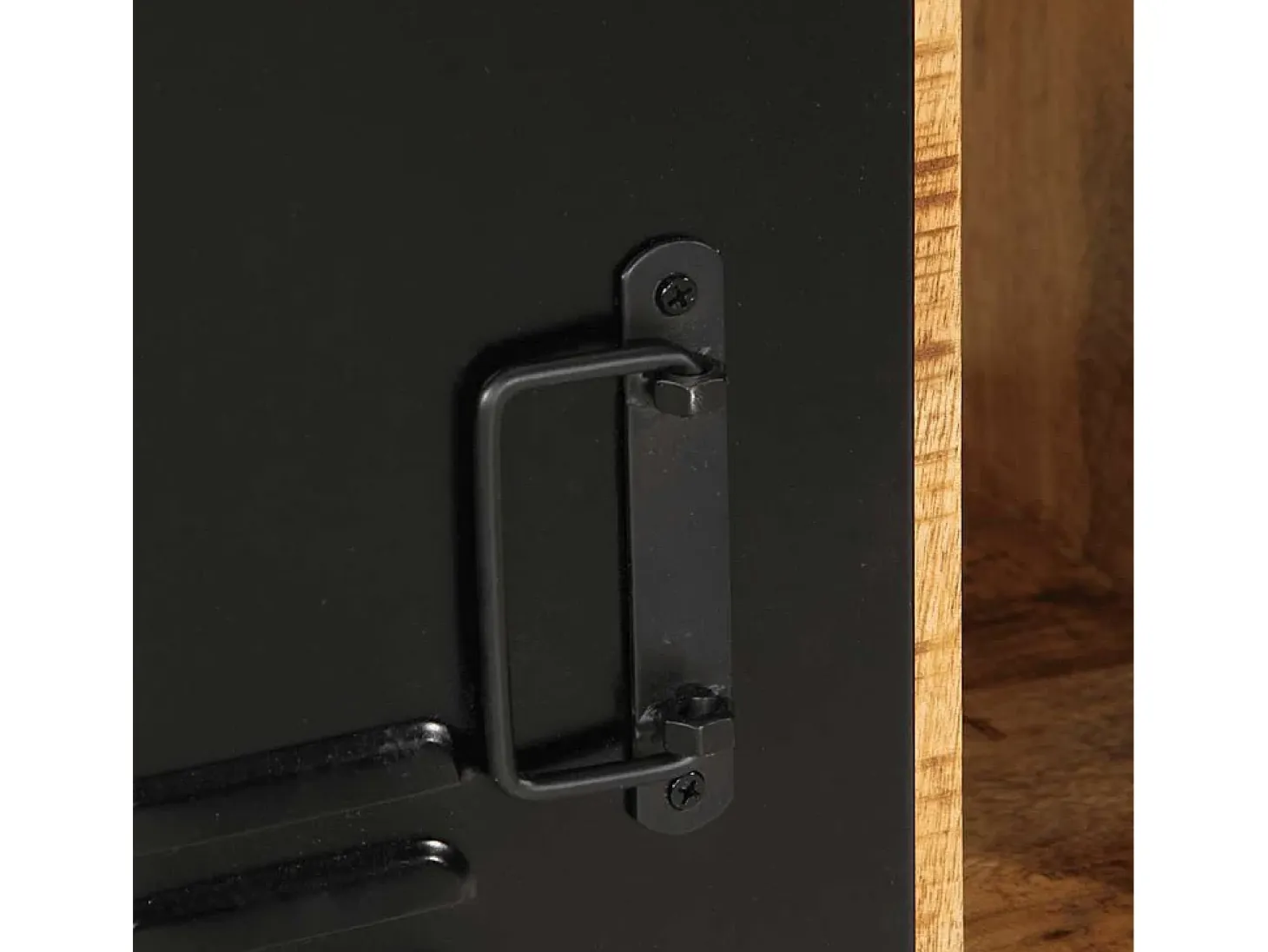 Aparador 55x35x70 cm madera maciza de mango crudo