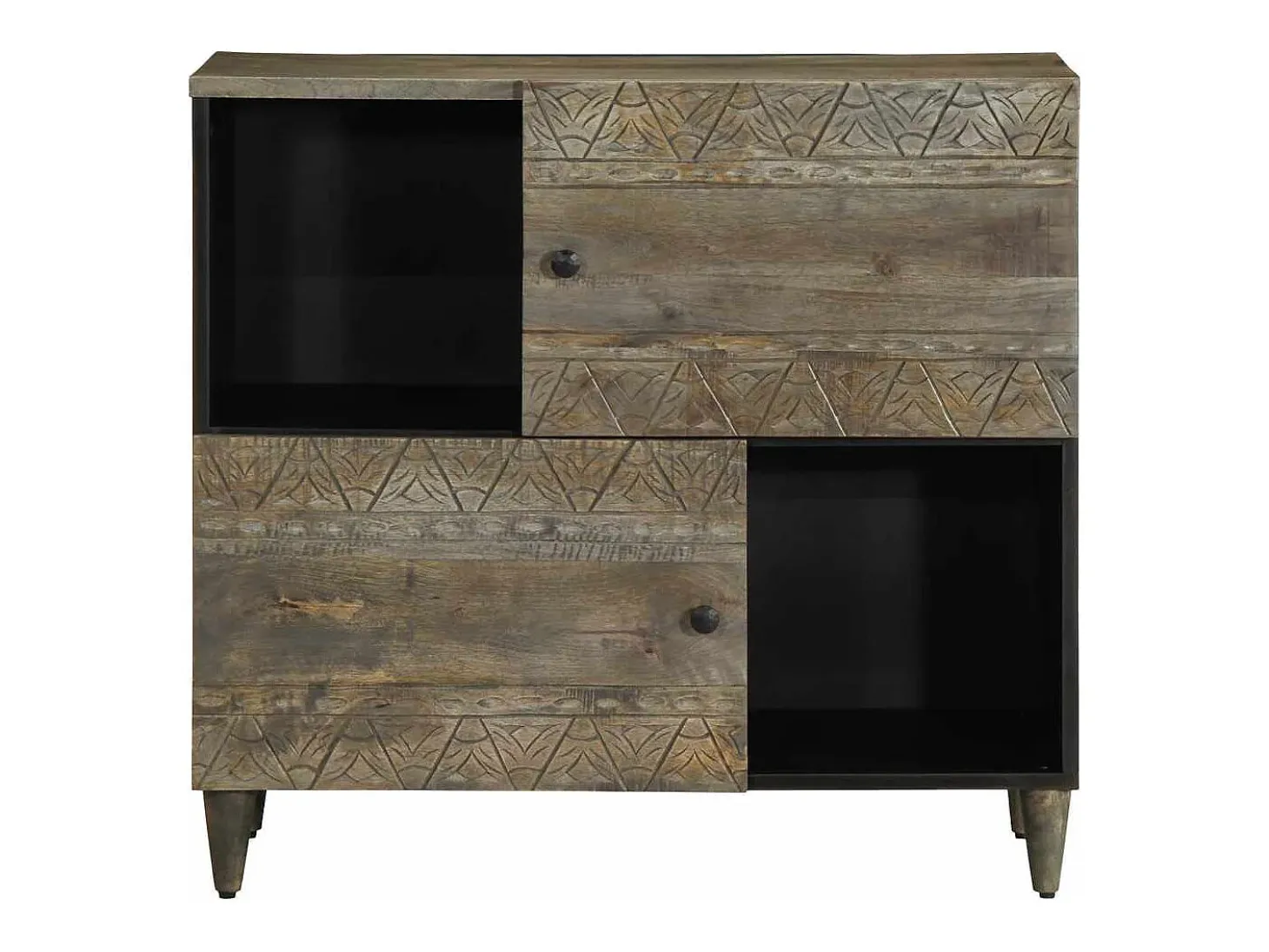 Aparador 80x33x75 cm madera maciza de mango