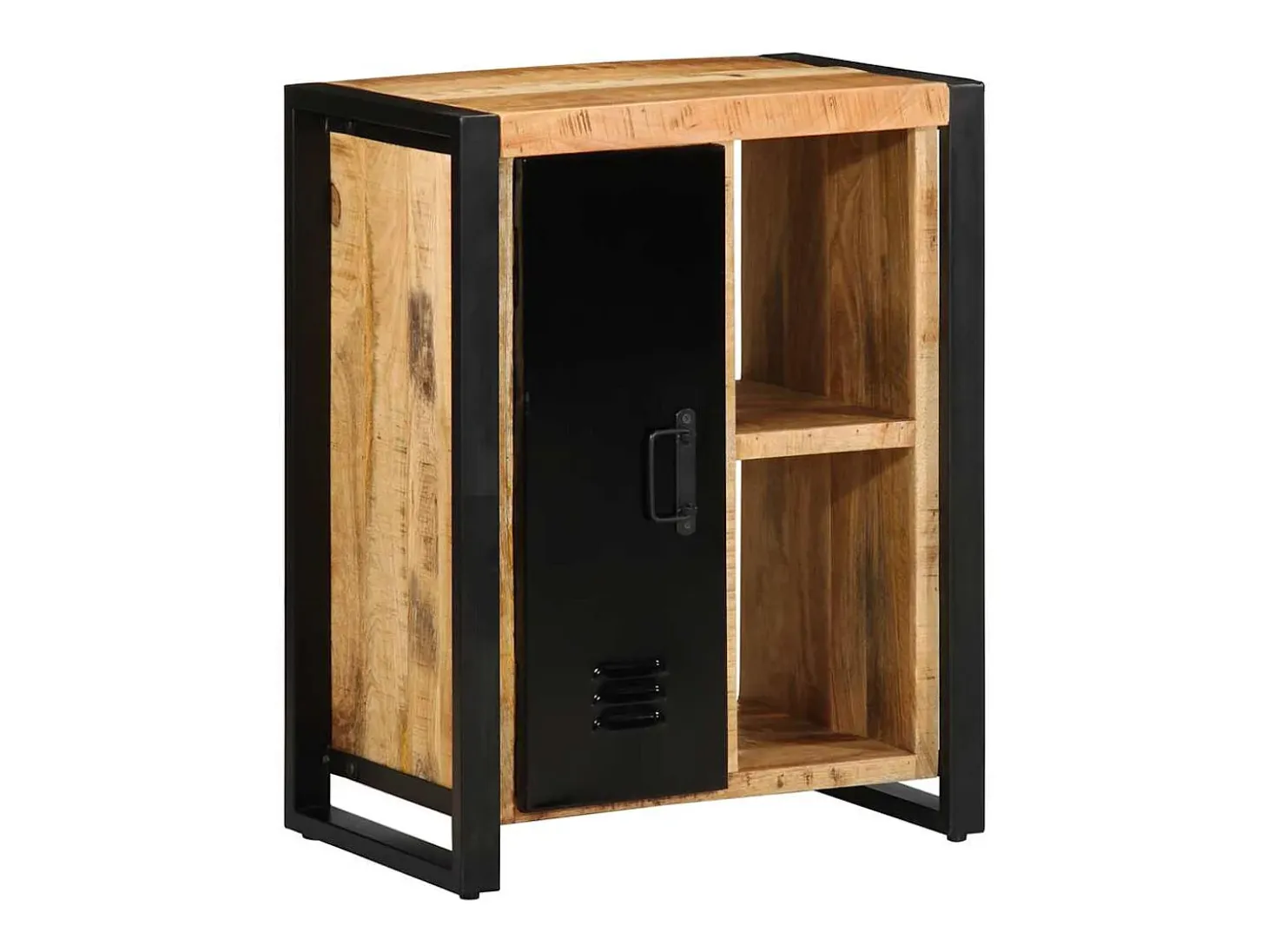 Aparador 55x35x70 cm madera maciza de mango crudo