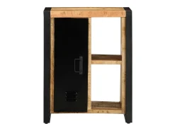 Aparador 55x35x70 cm madera maciza de mango crudo