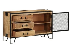 Aparador 100x31x60 cm Madera maciza de mango en bruto
