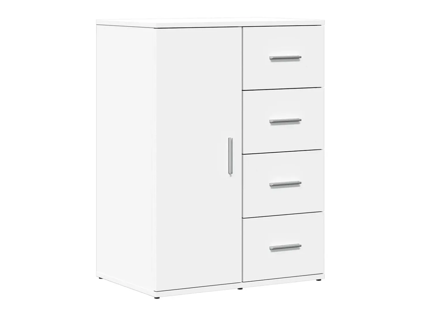 Aparadores 2 piezas blanco 59x39x80 cm madera de ingeniería