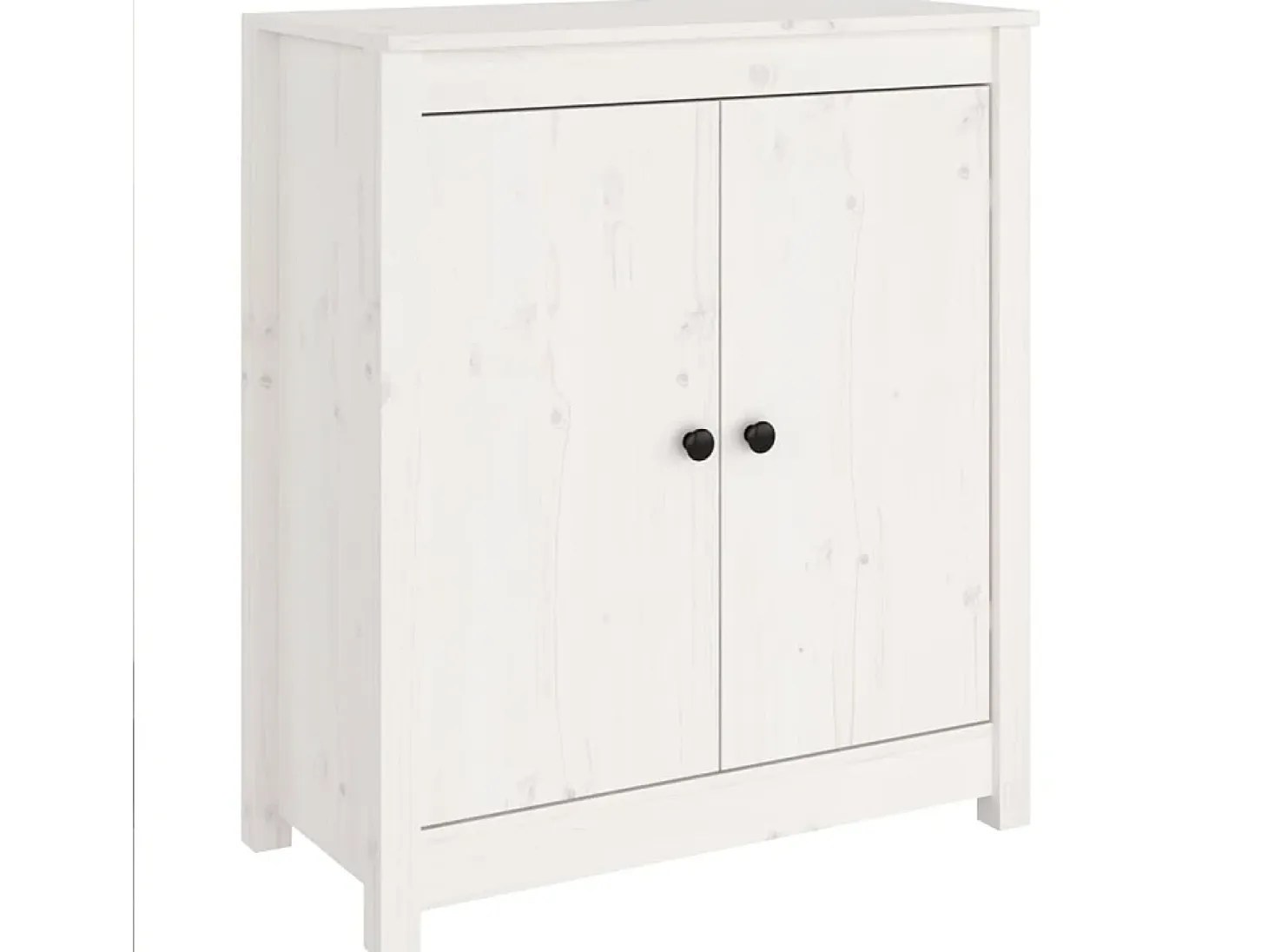 Aparadores 2 piezas blanco 70x35x80 cm madera maciza de pino