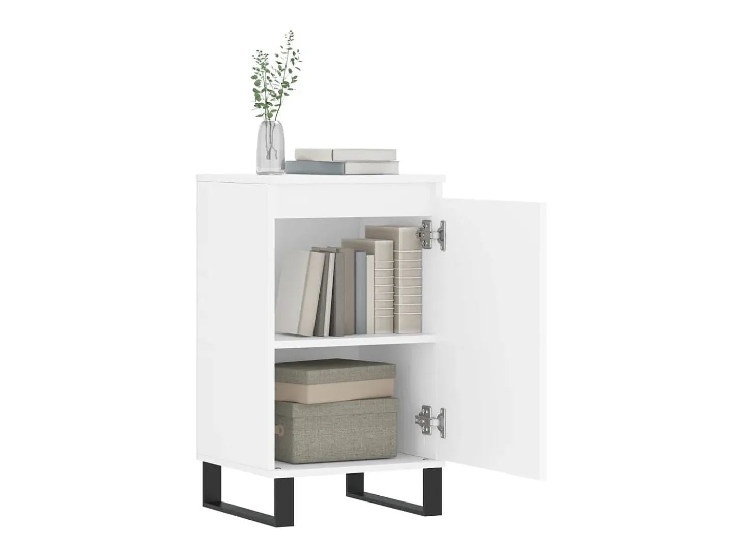 Aparadores 2 piezas blanco 40x35x70 cm madera de ingeniería