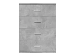 Aparadores 2 piezas gris hormigón 60x39x80 cm madera de ingeniería