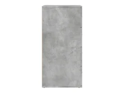 Aparadores 2 piezas gris hormigón 60x39x80 cm madera de ingeniería