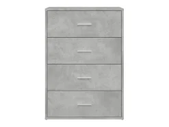Aparadores 2 piezas gris hormigón 60x31x84 cm madera de ingeniería