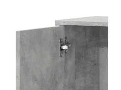 Aparadores 2 piezas gris hormigón 60x31x70 cm madera de ingeniería