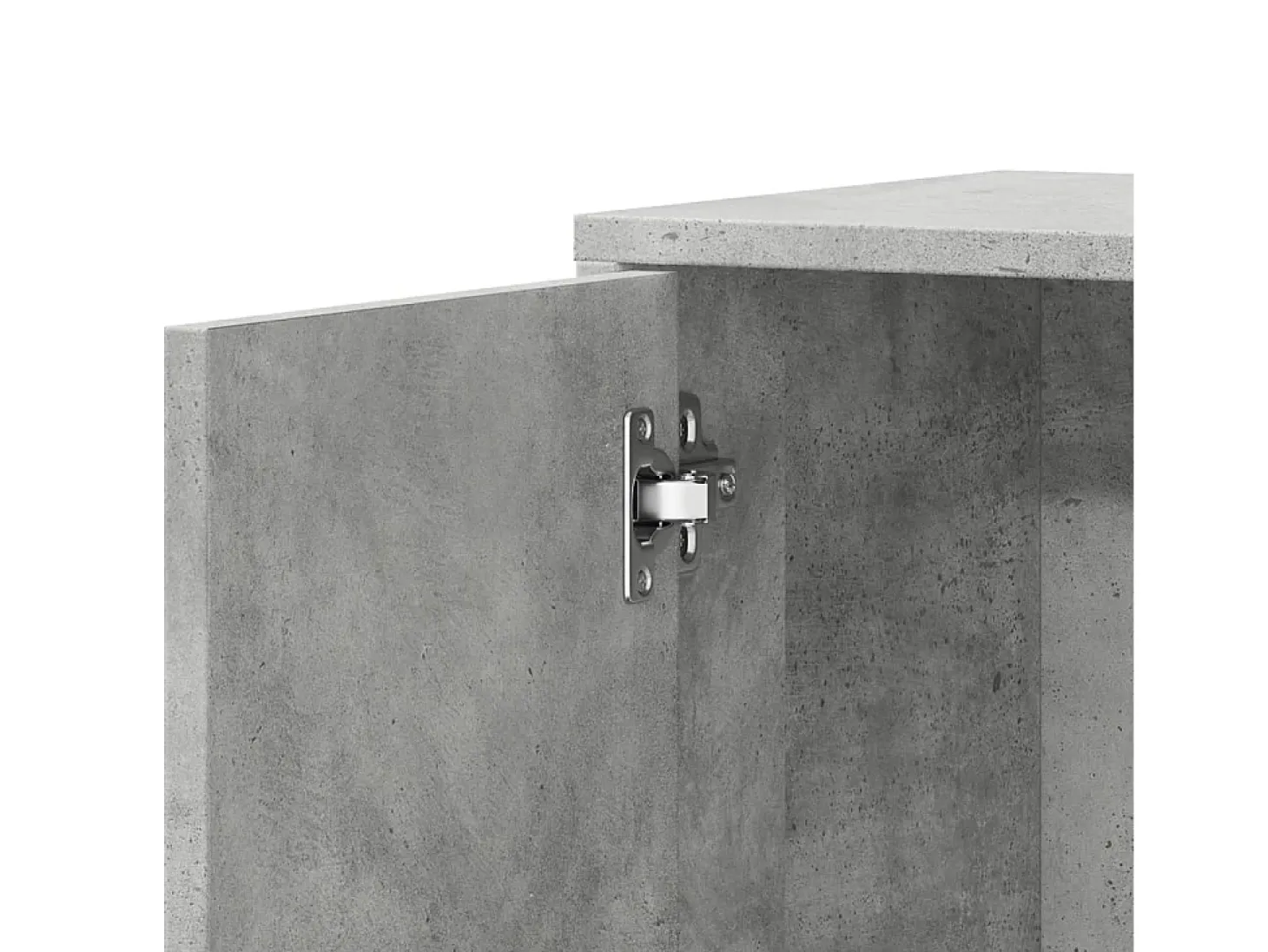 Aparadores 2 piezas gris hormigón 60x31x70 cm madera de ingeniería