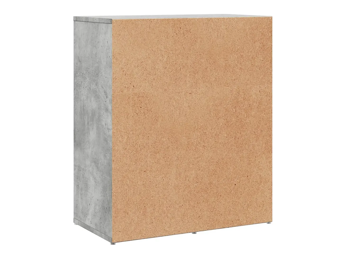 Aparadores 2 piezas gris hormigón 60x31x70 cm madera de ingeniería