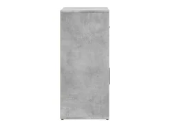 Aparadores 2 piezas gris hormigón 60x31x70 cm madera de ingeniería
