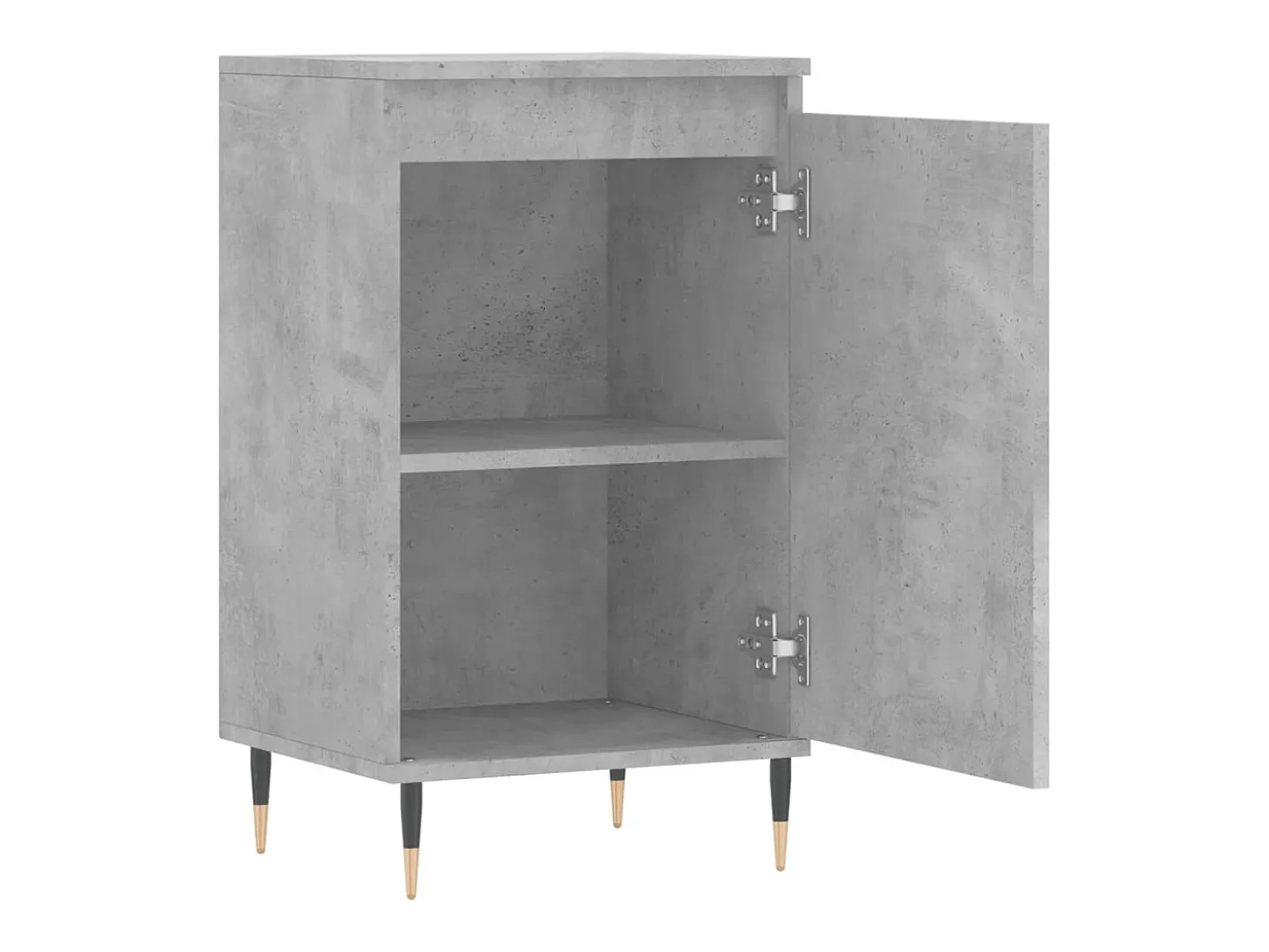 Aparadores 2 piezas gris hormigón 40x35x70 cm madera de ingeniería