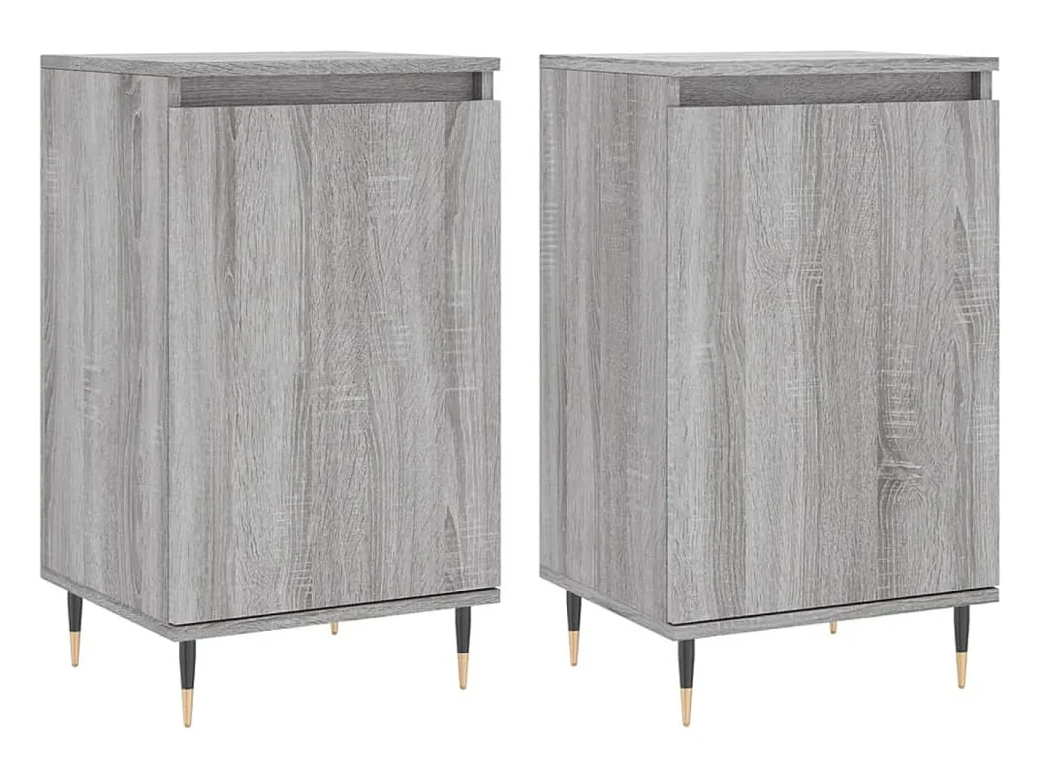 Aparadores 2 piezas gris sonoma 40x35x70 cm madera de ingeniería