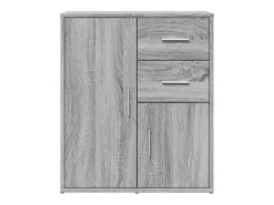 Aparadores 2 piezas gris sonoma 60x31x70 cm madera de ingeniería