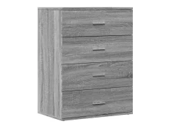 Aparadores 2 piezas gris sonoma 60x39x80 cm madera de ingeniería