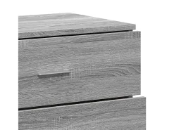 Aparadores 2 piezas gris sonoma 60x39x80 cm madera de ingeniería