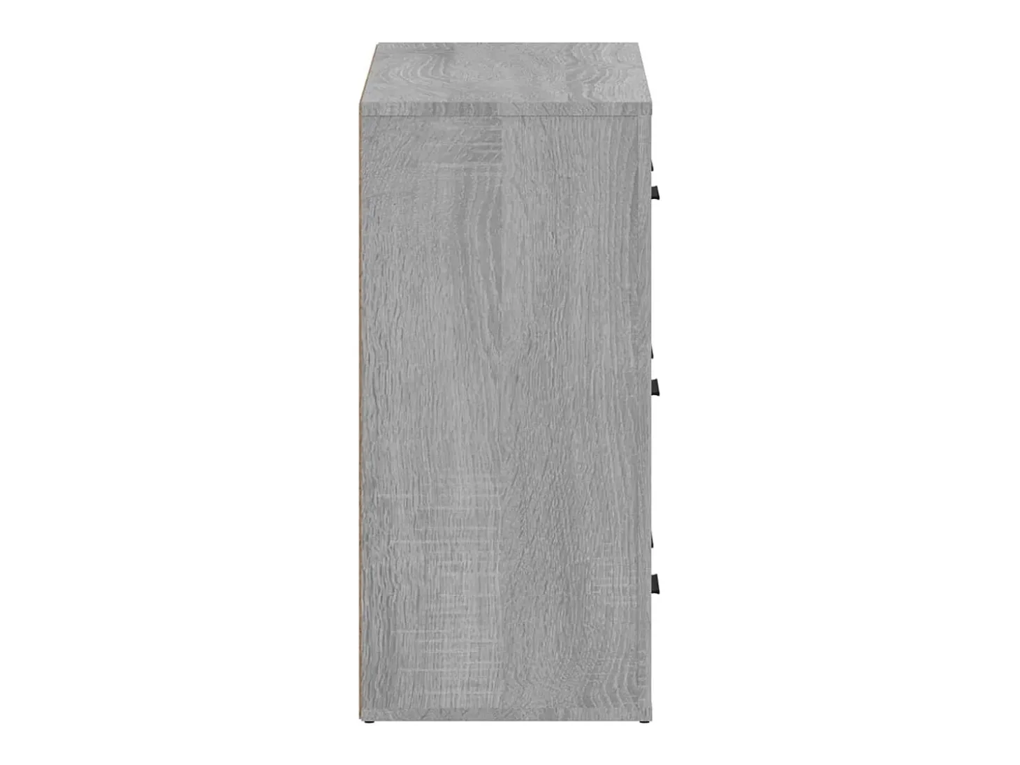 Aparadores 2 piezas madera contrachapada gris Sonoma