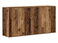 Aparadores 2 piezas Madera antigua 79x38x80 cm Madera de ingeniería