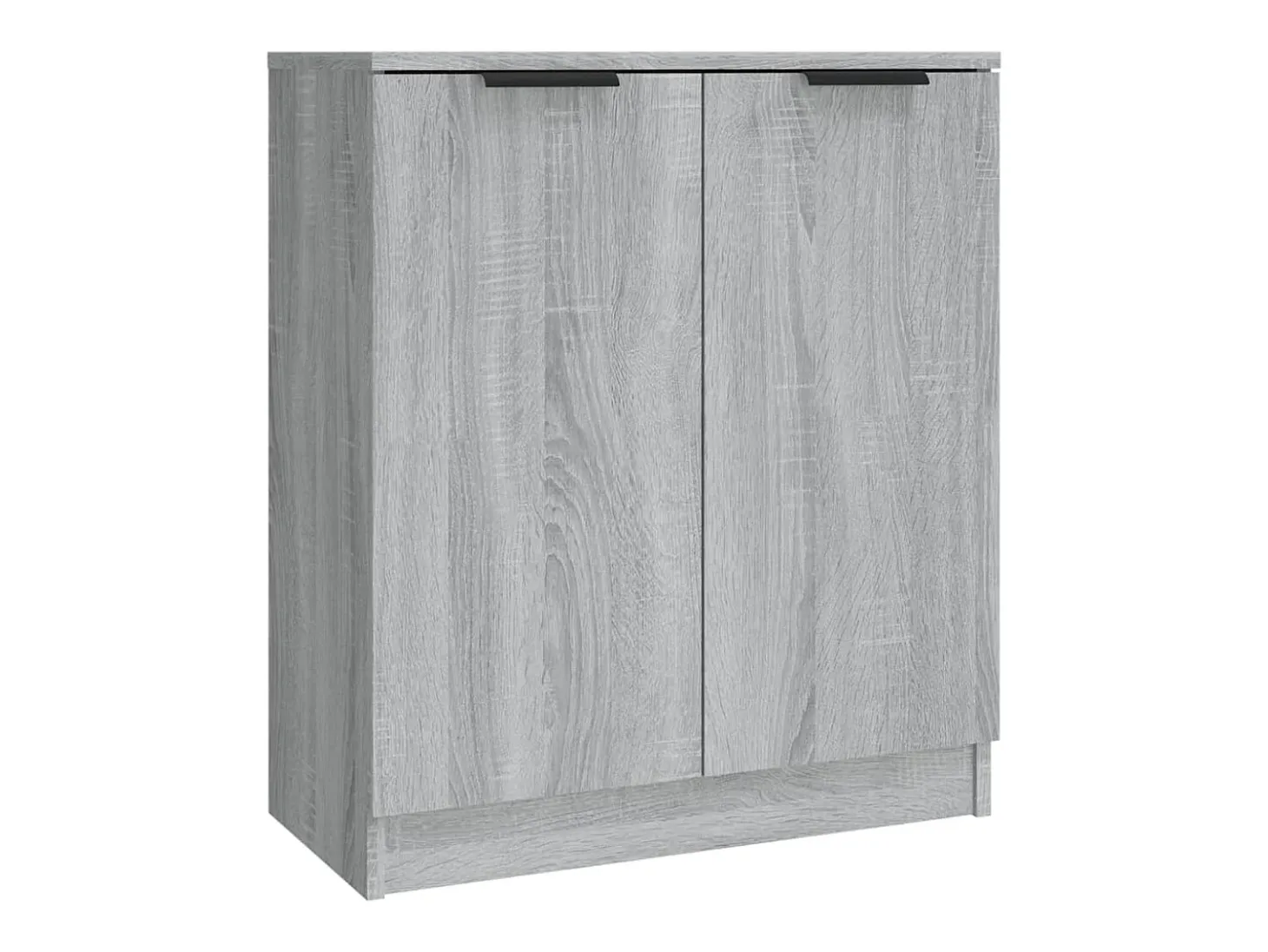Aparadores 3 piezas madera contrachapada gris Sonoma