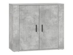 Aparadores 3 piezas madera contrachapada gris hormigón