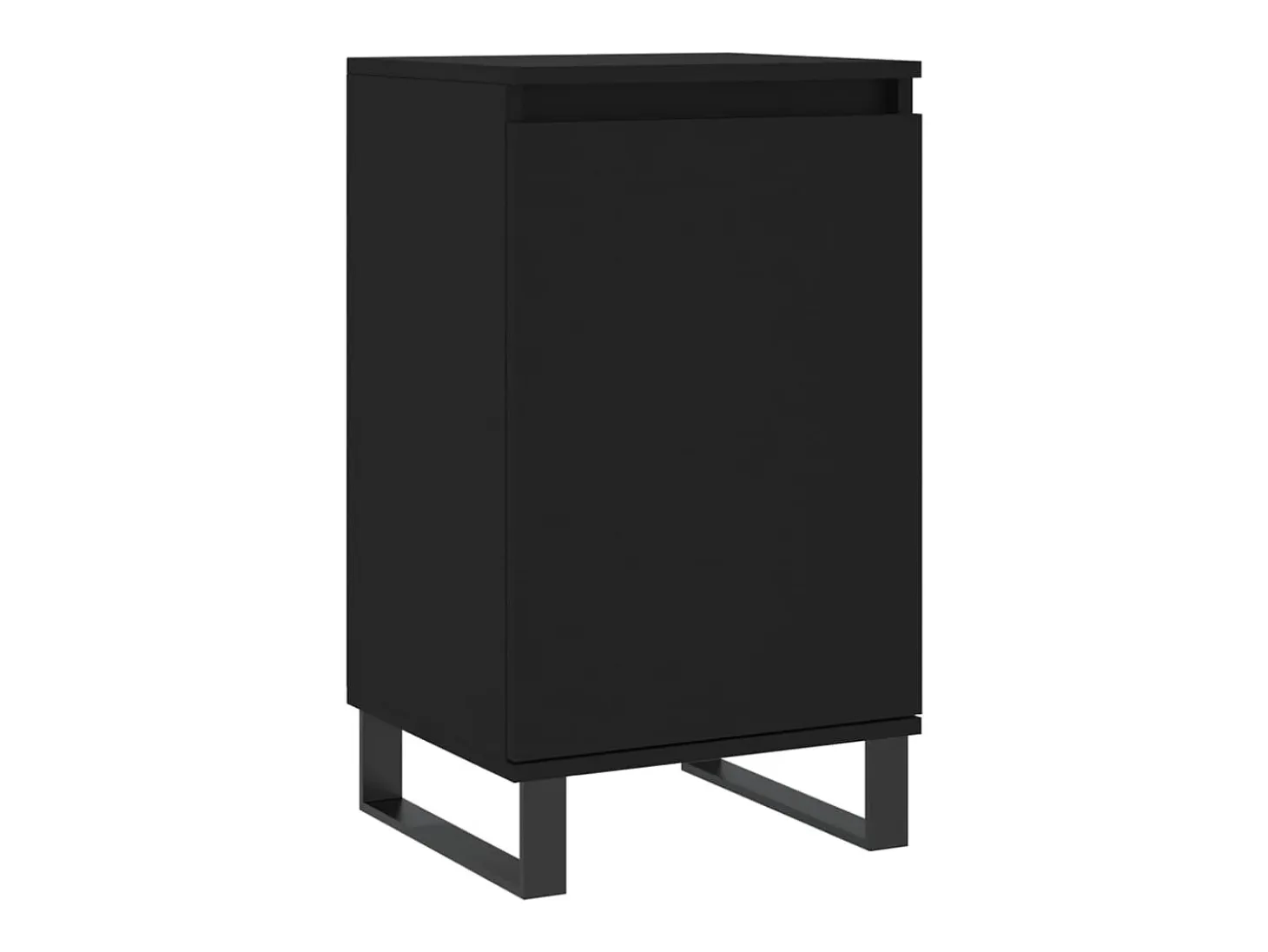 Aparadores 2 piezas negro 40x35x70 cm madera de ingeniería